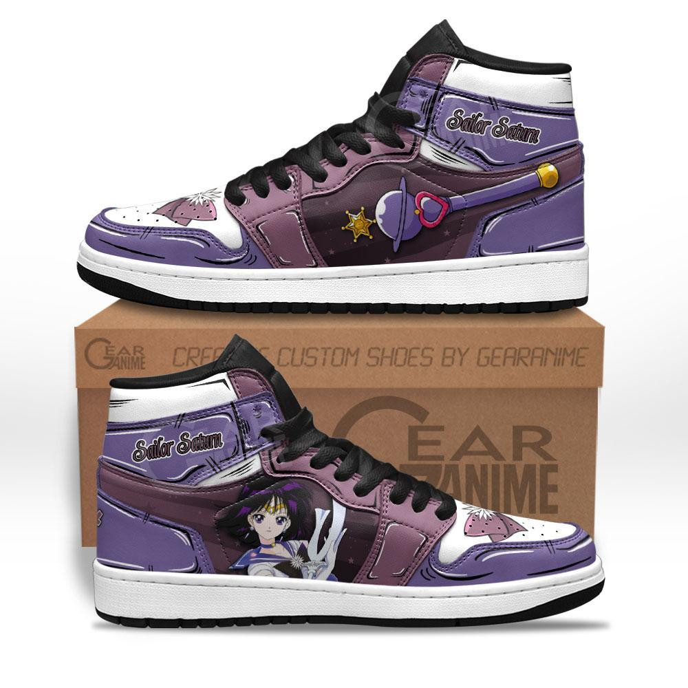 Sailor Saturn Sneakers Sailor Anime Shoes -  Sailor Moon - Angle 1