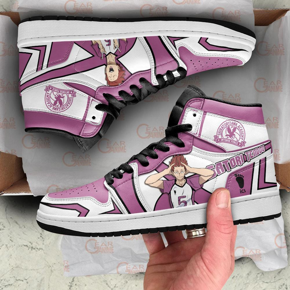 Shiratorizawa Satori Tendou Sneakers Haikyuu Anime Shoes -  Haikyu!! - Angle 4