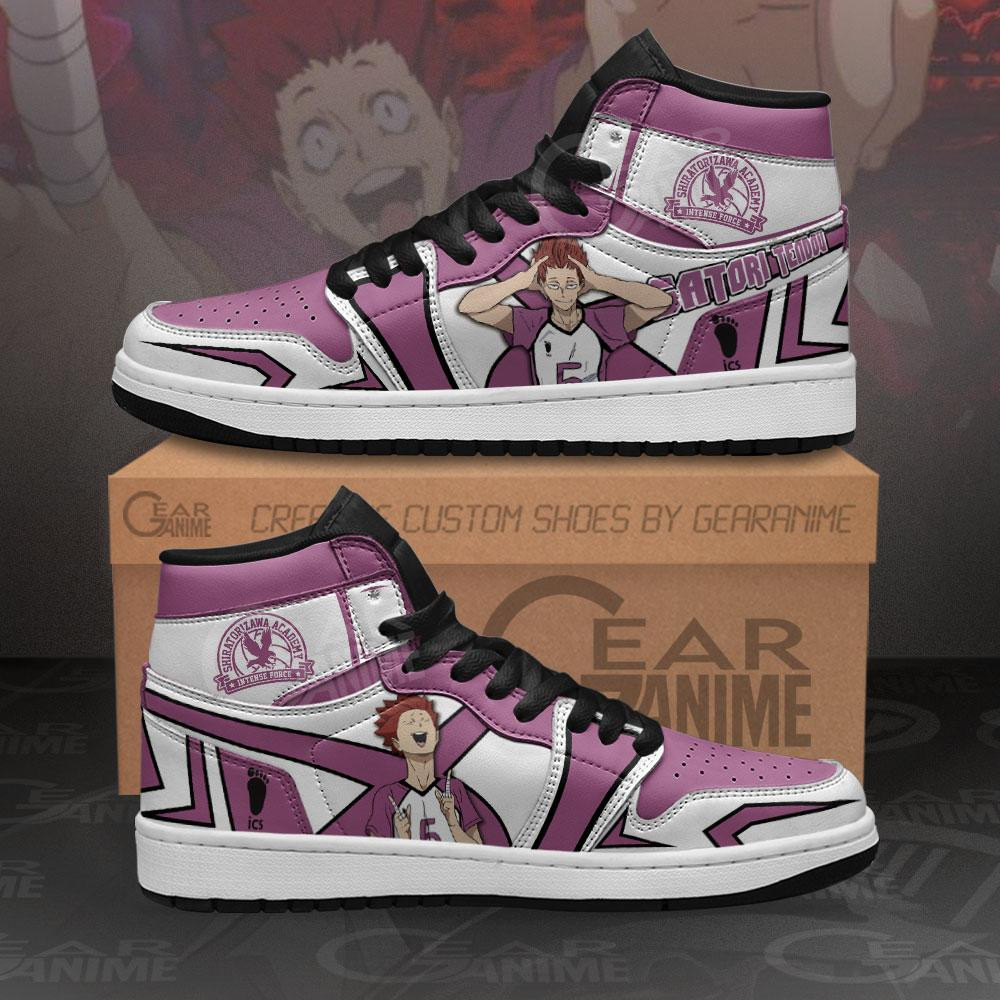 Shiratorizawa Satori Tendou Sneakers Haikyuu Anime Shoes -  Haikyu!! - Angle 1
