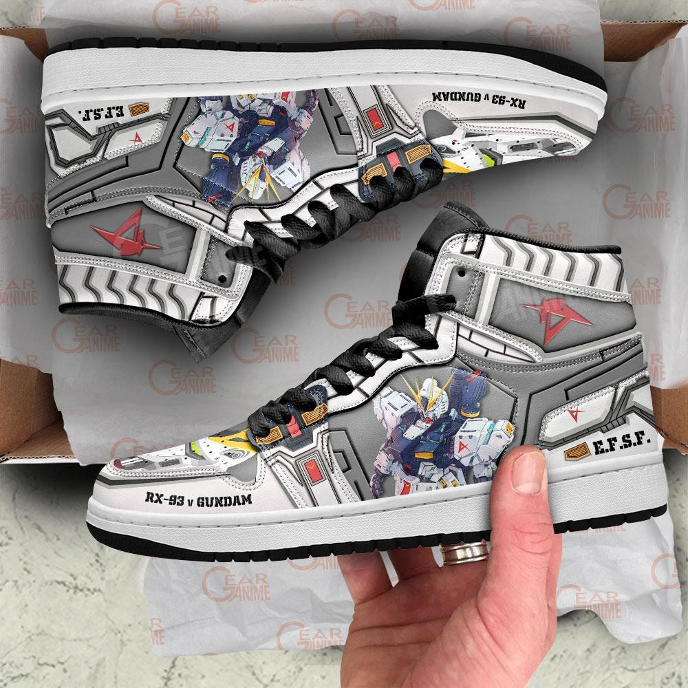 RX-93 v Gundam Sneakers Gundam Anime Shoes -  Gundam - Angle 3
