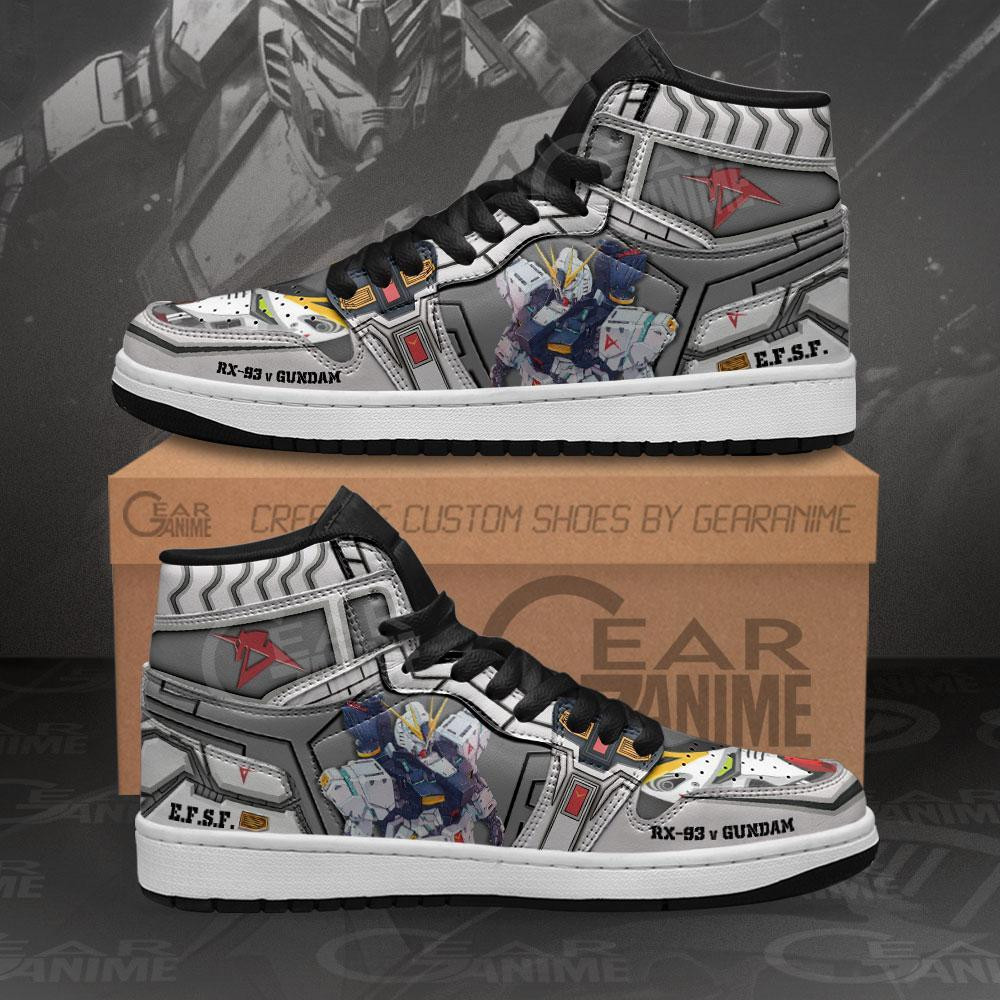 RX-93 v Gundam Custom J1 Sneakers Gundam Anime -  Gundam - Angle 1