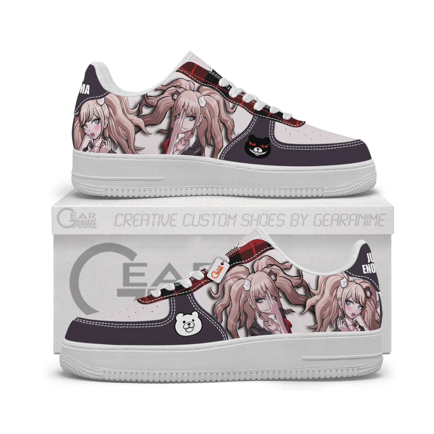Junko Enoshima Personalized Low-Top Sneakers-GearAnime.com