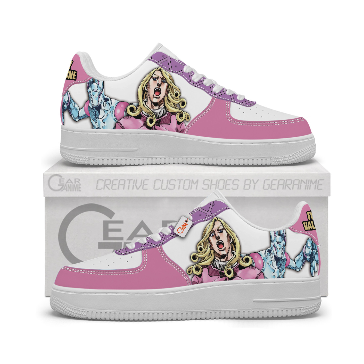 Funny Valentine Personalized Low-Top Sneakers-GearAnime.com