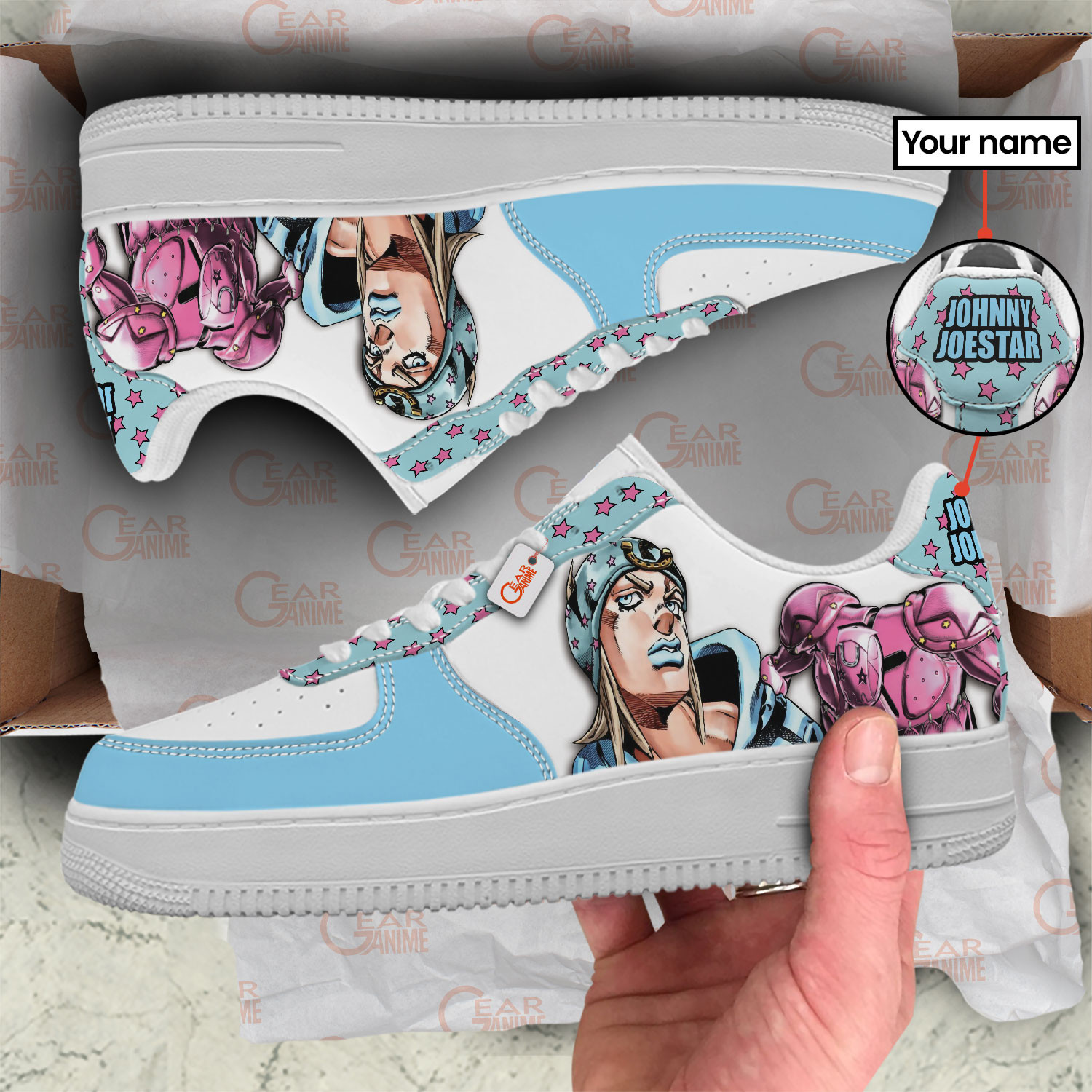 Johnny Joestar Personalized Low-Top Sneakers-GearAnime.com