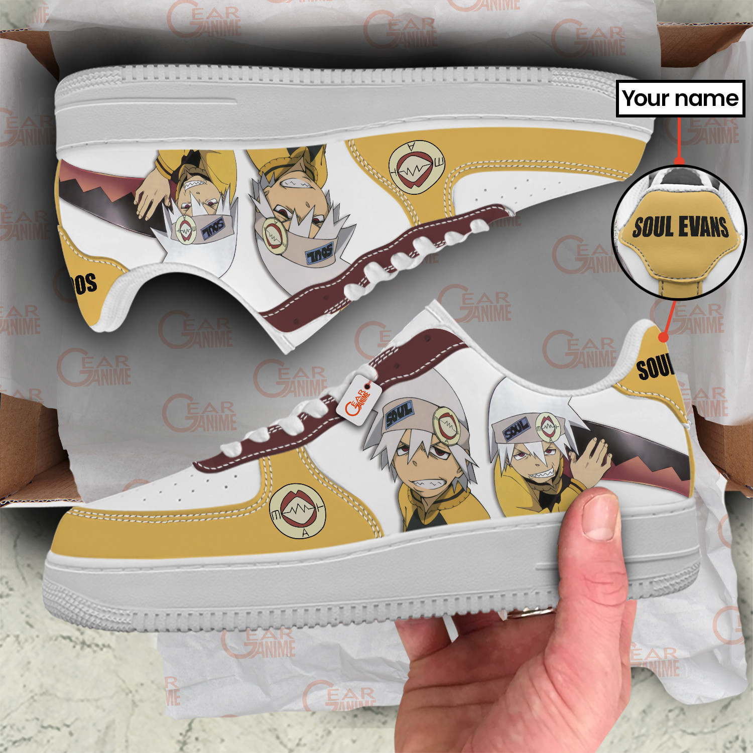 Soul Evans Personalized Low-Top Sneakers-GearAnime.com