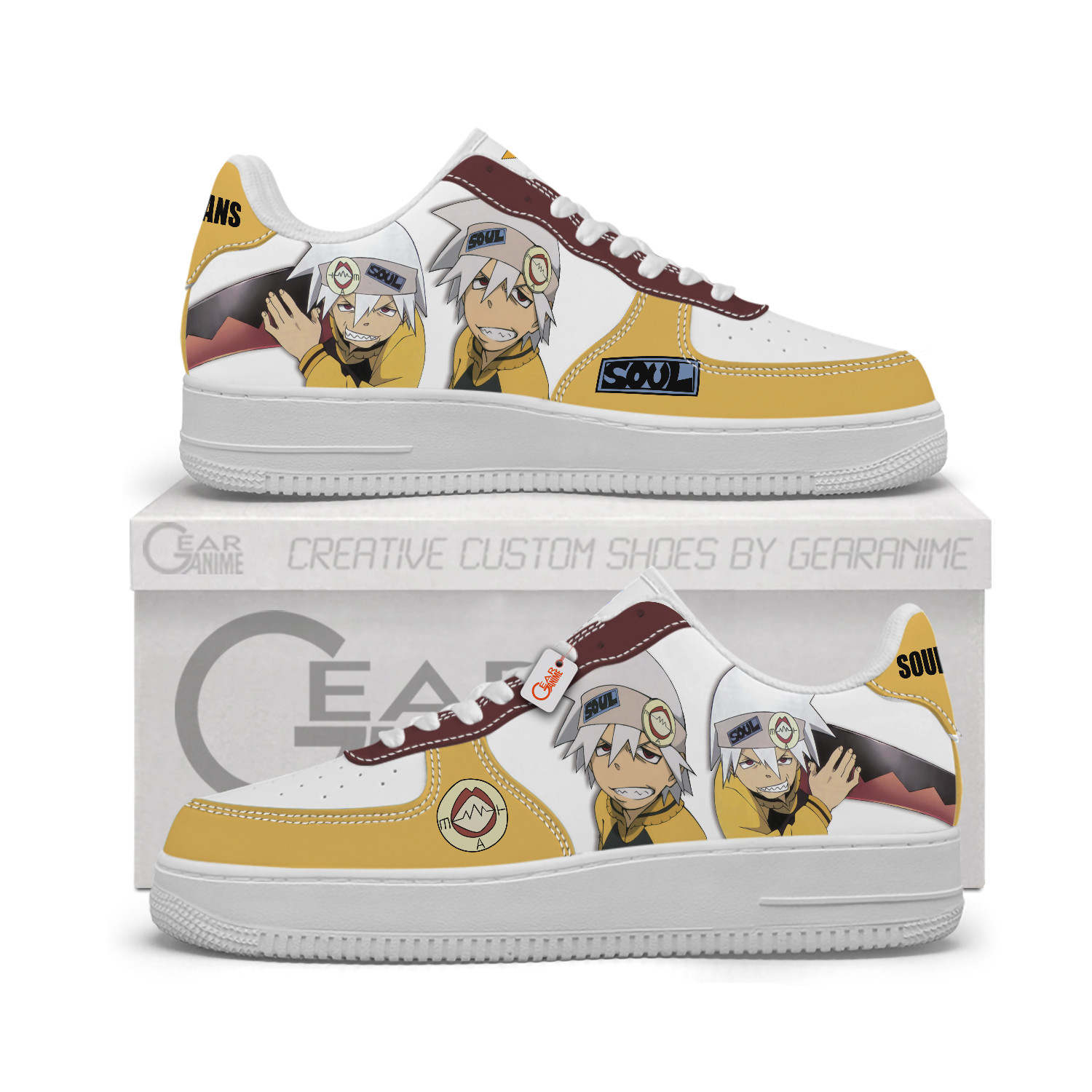 Soul Evans Personalized Low-Top Sneakers-GearAnime.com