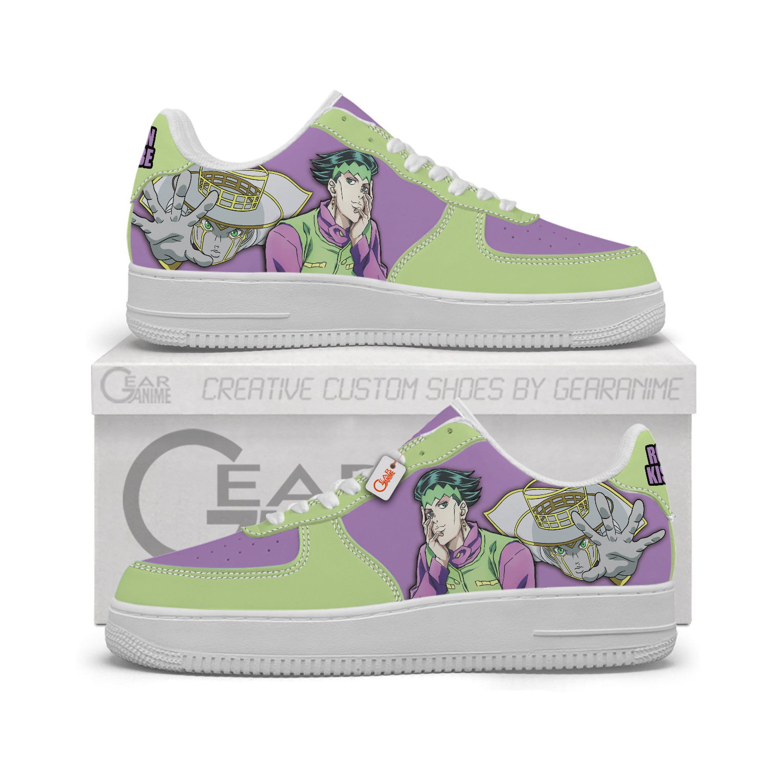 Rohan Kishibe Personalized Low-Top Sneakers-GearAnime.com