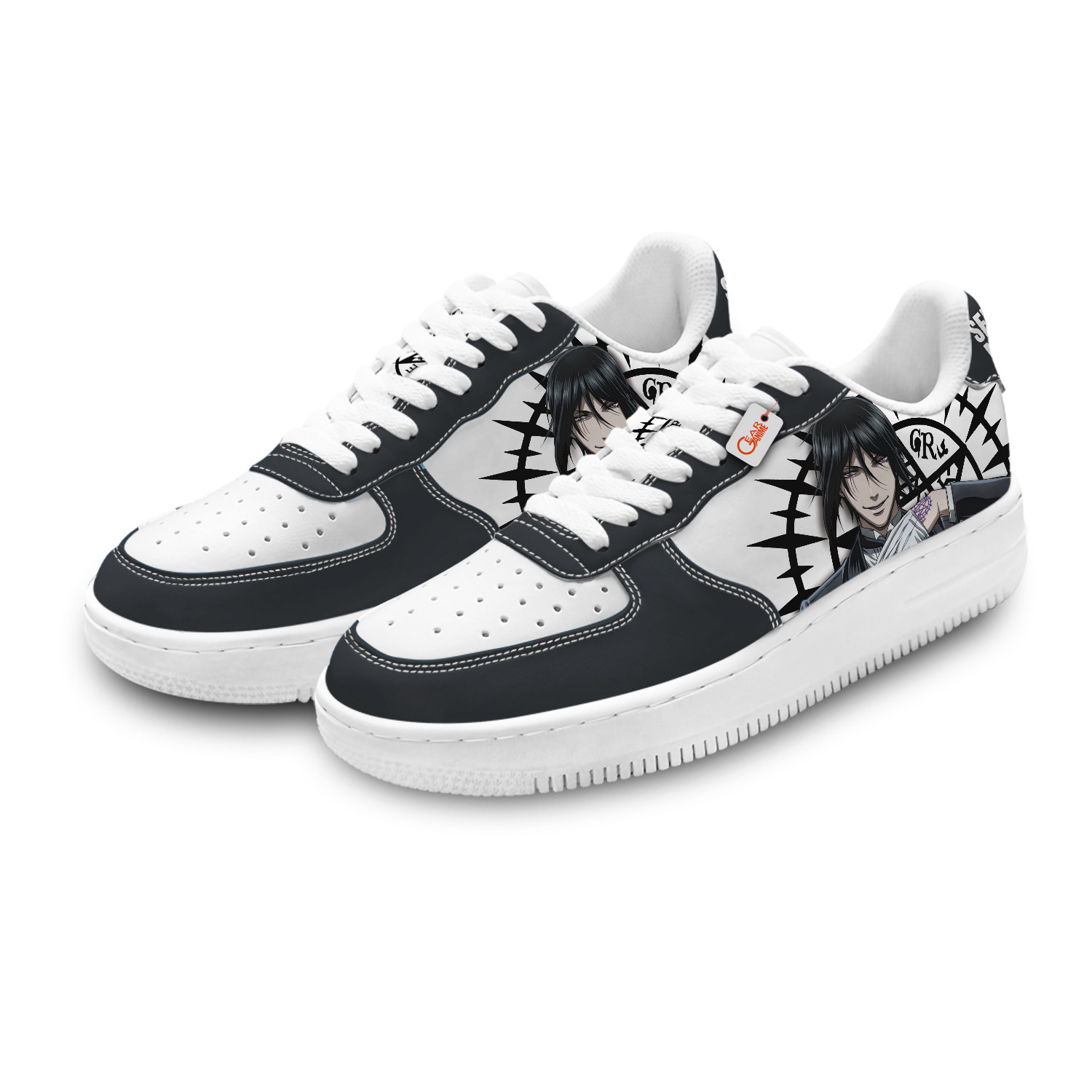 Sebastian Michaelis Personalized Low-Top Sneakers-GearAnime.com