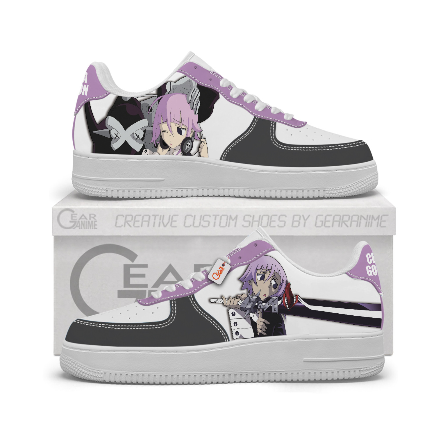 Crona Gorgon Personalized Low-Top Sneakers-GearAnime.com