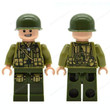 21pcs/set WW2 Allied Army US Troops Military Officer Soldiers Minifigures Toys
