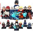 8pcs Naruto Series Uchiha Obito Kakashi Sasuke Akatsuki Pain Kakuzu Minifigures