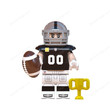 Football Player Raiders Super Bowl NFL Rugby Players Minifigures Accessories