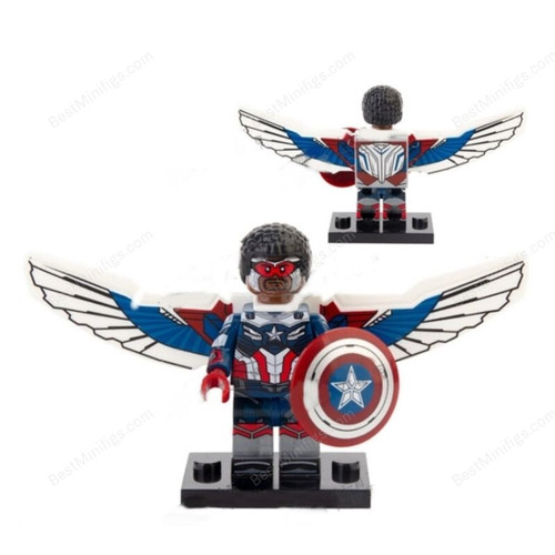Captain America/Sam Wilson - The Falcon and the Winter Soldier Minifigures Block