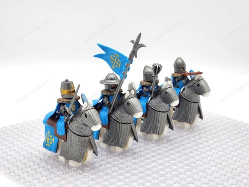 8pcs Crusader Army The Mounted Knights of Jerusalem Minifigures Set