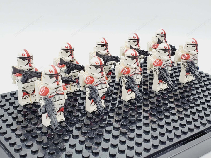 10pcs Star Wars 91st Recon Corps Clone troopers Custom Minifigures Building Toys