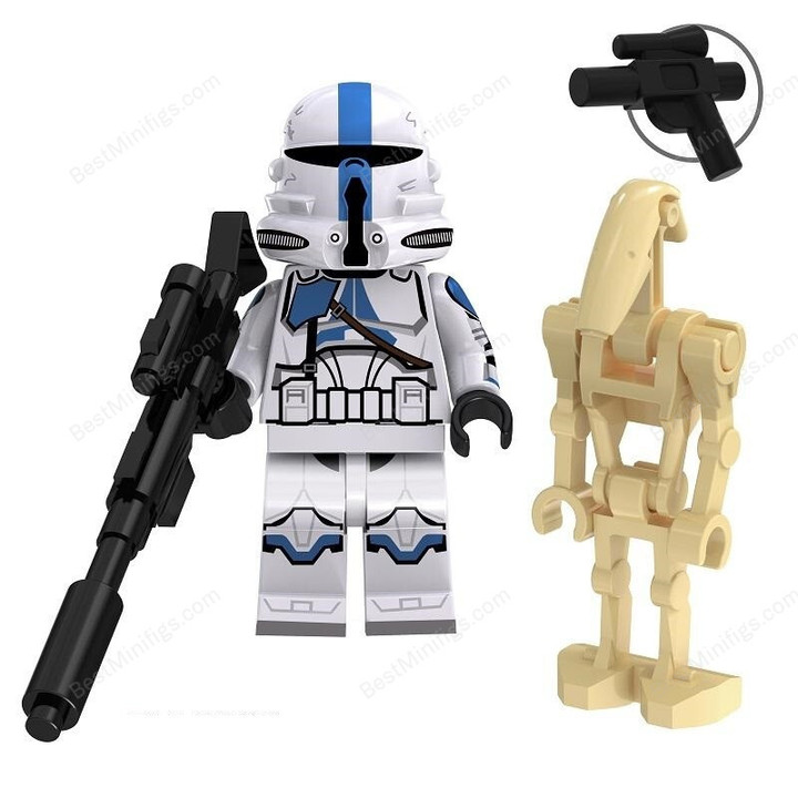 The 501st Legion Airborne Trooper vs Battle Droid Star Wars Minifigures Toys