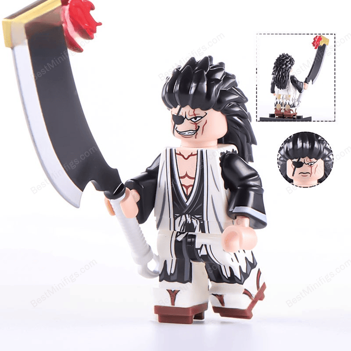 Anime Bleach Zaraki Kenpachi Minifigures Toy Gifts for children