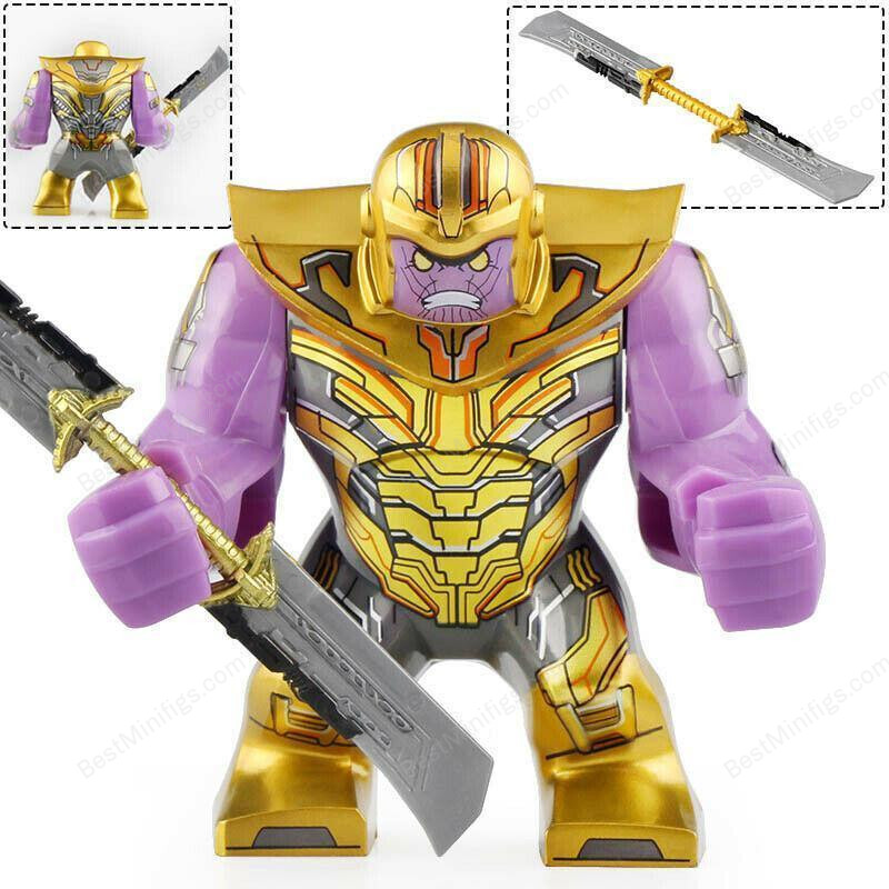 Large Thanos with Double-edged Sword - Marvel Avengers Endgame Minifig ...