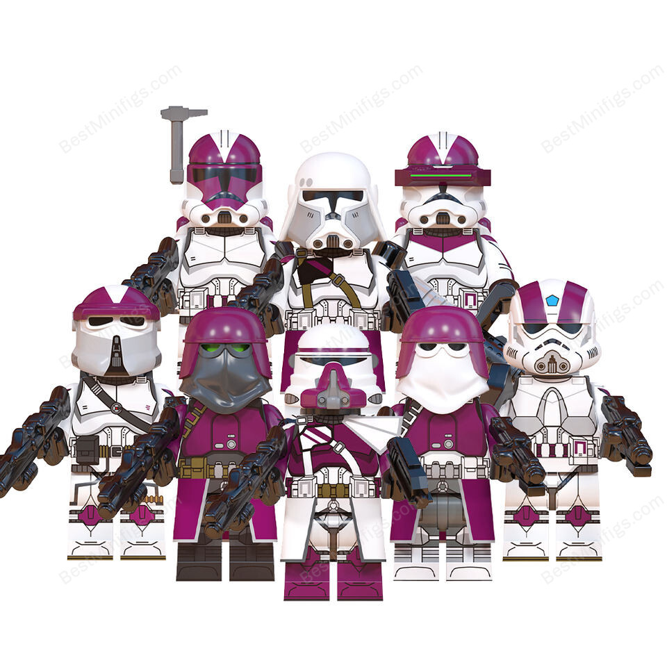8pcs Star Wars Nova Corps Galactic Marines Clone Trooper Minifigures A ...