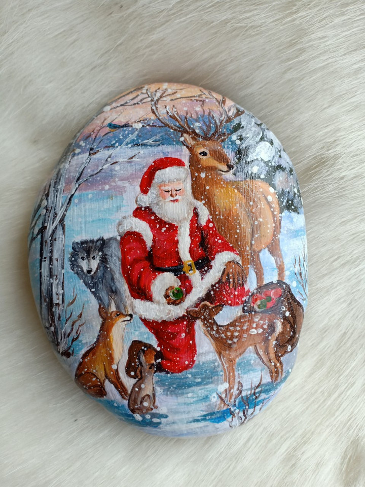 Painted Rock, Hand Painted ON Rock Stone