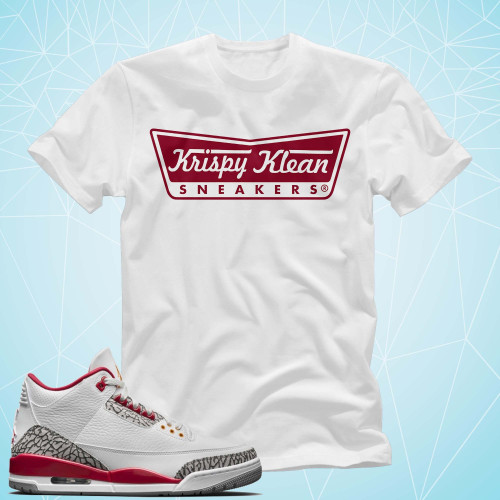 Air Jordan 3 Retro Cardinal Red Match Shirts - Krispy Klean Shirts