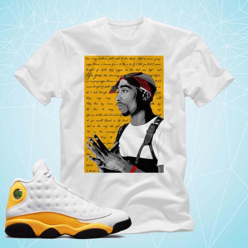 Air Jordan 13 Retro Del Sol Match Shirts - Tupac Shirts