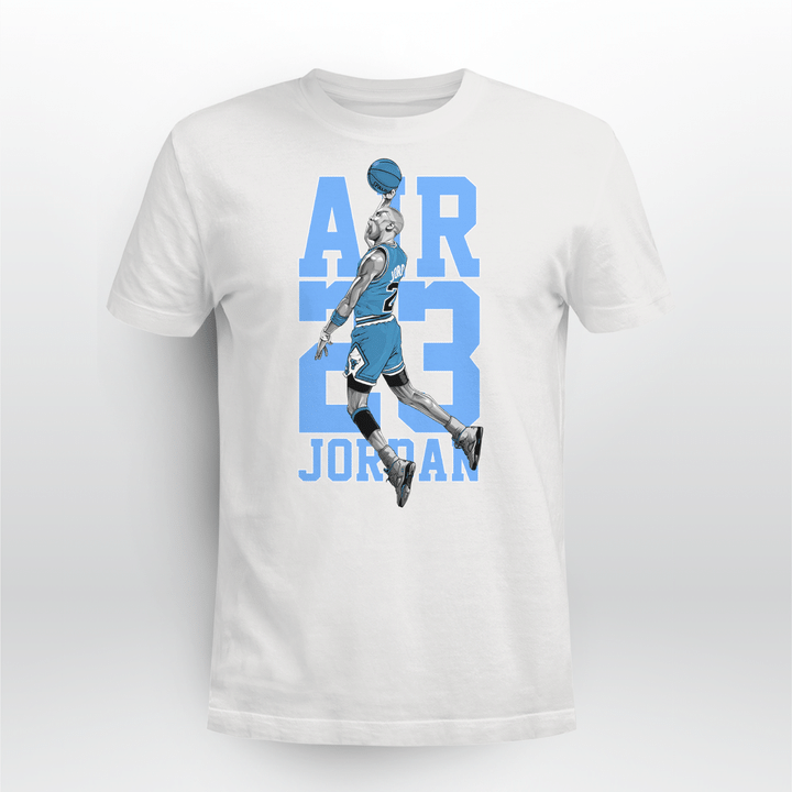 Air Jordan 6 UNC University Blue Match Shirts - Michael Jordan