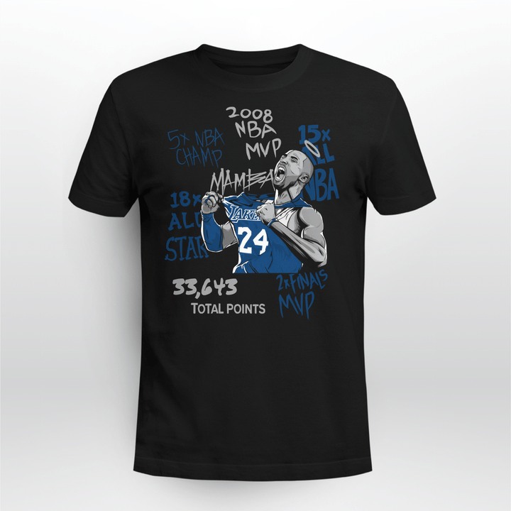 Air Jordan 13 Retro Brave Blue Match Shirts - Kobe Bryant Shirts