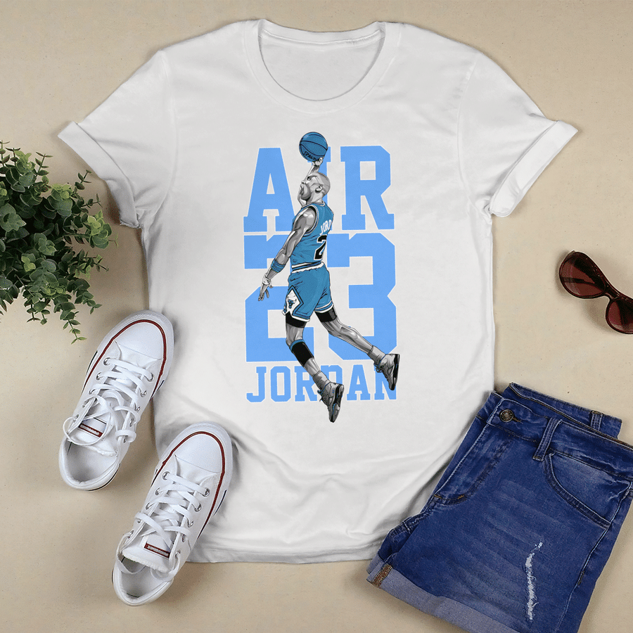 blue michael jordan shirt