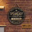 Home Bar The Speakeasy Personalized Wood Circle Sign Customized Home Decor