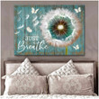 Housewarming Gifts Floral Decor Just Breathe - Butterfly And Dandelion Canvas Print Wall Art Home Decor