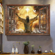 Inspirational & Motivational Wall Art Housewarming Gift The Sea Window - Jesus Canvas Print Home Decor