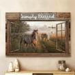 Inspirational & Motivational Wall Art Housewarming Gift Dream Horses, Countryside Painting - Jesus Canvas Print Home Decor