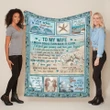 Blanket Gift For Family, Birthday Gift Husband To Wife I Love You Forever And Always - Coastal Fleece Blanket