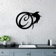 Best Customized Name Housewarming Gifts Swordfish Single Letter Cut Metal Sign - Personalized Wall Metal Art Home Decor