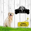 Best Customized Name Father's Day, Mother's Day Gifts Golden Retriever Dog Cut Metal Monogram Sign - Personalized Pets Wall Metal Art Home Decor