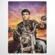 Customized Photo Blanket Gift For Father's Day, Mother's Day, Birthday Gift The Biker - Personalized Fleece Blanket
