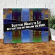 Inspirational & Motivational Wall Art, Business, Office Decor Everyone Loves To Eat Very Few To Hunt - Canvas Print Wall Decor