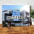 Inspirational & Motivational Wall Art, Business, Office Decor List Sell Homes Estate Agent Hustle - Canvas Print Wall Decor