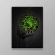 Inspirational & Motivational Wall Art, Business, Office Decor Neon Money Skull - Canvas Print Wall Decor