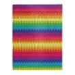 Happy Father's Day, Mother's Day, Birthday Gift 2022, Rainbow Knitted Mexican Pattern Print Fleece Blanket