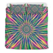 Vibrant Psychedelic Optical Illusion Bedding Set Best Birthday Gifts - Duvet Cover Bedding Set