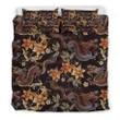 Vintage Dragon Flower Pattern Print Bedding Set Best Birthday Gifts - Duvet Cover Bedding Set