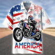 3d Hawaiian Shirt, Hoodie, Zip Hoodie, Hoodie Dress, Sweatshirt Skull Biker Independence Day USA All Over Print