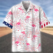 3d Hawaiian Shirt, Hoodie, Zip Hoodie, Hoodie Dress, Sweatshirt Flamingo Independence Day USA All Over Print