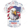3d Hawaiian Shirt, Hoodie, Zip Hoodie, Hoodie Dress, Sweatshirt Eagle Happy Independence Day USA All Over Print