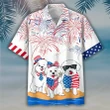 Happy Independence Day USA - 3d Black Cat Hawaiian Shirt, Hoodie, Zip Hoodie, Hoodie Dress, Sweatshirt All Over Print