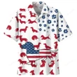 Happy Independence Day USA - 3d Dachshund Dog Hawaiian Shirts, Hoodie, Zip Hoodie, Hoodie Dress, Sweatshirt All Over Print