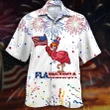 Happy Independence Day USA - 3d Flamingo Hawaiian Shirts, Hoodie, Zip Hoodie, Hoodie Dress, Sweatshirt All Over Print