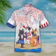 Happy Independence Day USA - 3d Funny French Bulldog Hawaiian Shirt, Hoodie, Zip Hoodie, Hoodie Dress, Sweatshirt All Over Print